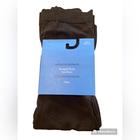 Simply Vera Vera Wang Women’s Brown Opaque Control Top Tights. Size 3. - Picture 4 of 4